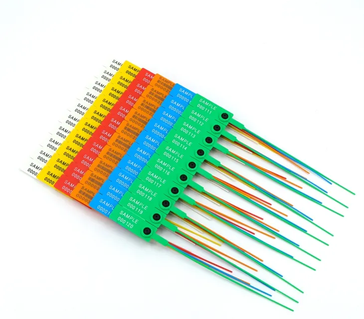 Tynnu sêl plastig diogelwch tynn