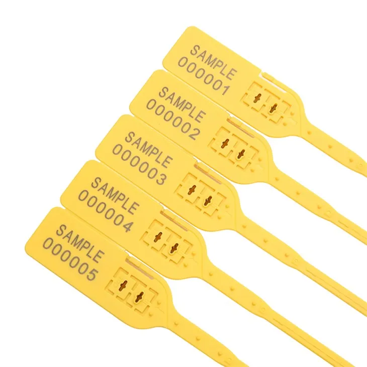 Yswiriant Lock Dwbl Un Amser Defnyddiwch Sêl Diogelwch Plastig