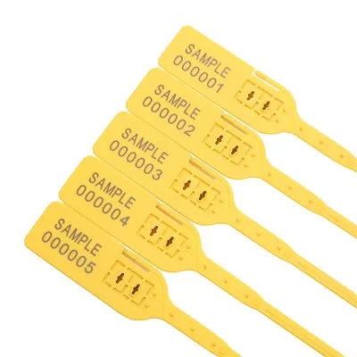 Yswiriant Lock Dwbl Un Amser Defnyddiwch Sêl Diogelwch Plastig